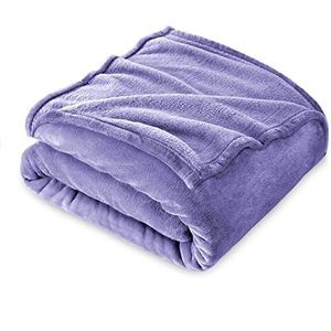 Fleece Deken, Deken Tweepersoons 210 x 240 cm, Kinderflanel Bed Deken, Super Zacht - Lichtgrijs Fleece Deken, Deken Tweepersoons 210 x 240 cm, Kinderflanel Bed Deken, Super Zacht - Lichtgrijs
