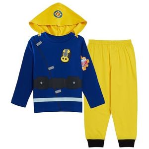 Pak je in als Brandweerman Sam Pyjama's voor jongens - Volledige pyjama's voor kinderen met personage van volledige lengte Maat, Blauw, 2-3 Jaar