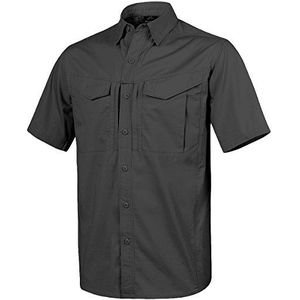 Helikon-Tex Heren Defender Mk2 Korte Mouw Overhemden Zwart maat S