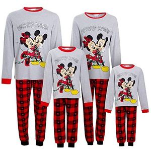 Disney Mickey & Minnie bijpassende kerstpyjama voor het hele gezin, pyjama’s voor volwassenen, kinderen, kerstpyjama’s, Dames, L
