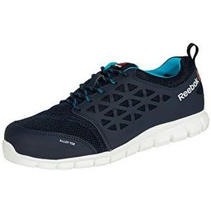 REEBOK WERK IB131S1P Excel Licht Atletische Veiligheid Trainer Schoen, Aluminium teen, PR Werkschoen, Navy/Teal, 37, Marineblauw met Blauwgroen, 1