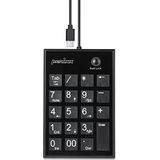 Perixx - PERIPAD-202C - USB-C Bekabeld Numeriek Toetsenbord - Zwart - Met 2 USB-A-Hubs