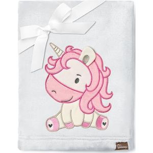 Be Mammy - BE20-168 - Kinderdeken - Lichtgrijs - 3D-applicatie