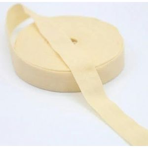2cm platte naai-elastiek voor ondergoed broek beha rubber kleding decoratieve verstelbare zachte tailleband elastische banden-beige-20mm 5yards