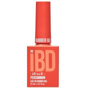 IBD Persimmon Rubber Gel - 15 ml - Made in USA - Premium nagellak voor duurzame, natuurlijke manicure en gladde nagels - led-/uv-lak