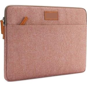 10 11 13 14 15,6 inch laptophoes canvas hoes tablet tas beschermen computerzakje skin cover laptoptas (kleur: roze, maat: 35,6 cm)