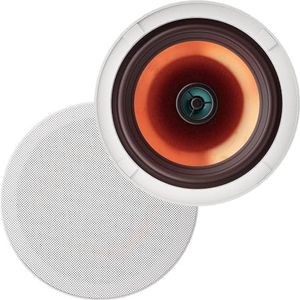 Herdio - 150 Watt - Bluetooth Plafondluidsprekers - Wit - Hout