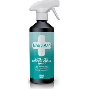 NatraSan Geavanceerde hypochloorspray, onovertroffen reiniging voor kalmering, hydratatie en bescherming van je huid (500ml)