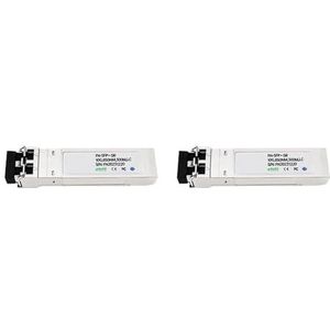 DFPFJWJK 10G SR SFP+ Multi Mode Duplex LC 850nm 300m Fibra SFP Transceiver Compatibel met Cisco/Mikrotik/H3C Fiber Switch (kleur: 2 stuks)