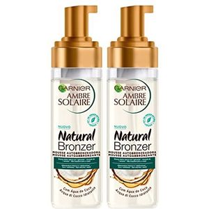 Garnier Ambre Solaire Zelfbruiningsschuim met hydraterend kokoswater, 2 flessen à 200 ml, 2 stuks