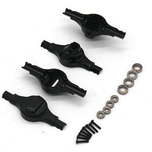 For Xiaomi Jimny Smart RC Afstandsbediening Auto 1/16 Jimny Suzuki Metalen Upgrade Accessoires Voor- en Achteras Behuizing met Lager(Svart)