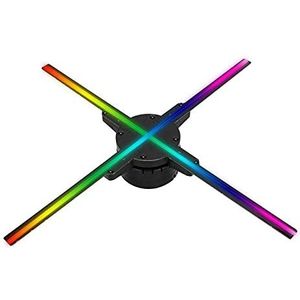 3D Hologram Fan, Hologram Fan Projector, Hologram projector fan wifi 3D holografische RGB0805 LED Party Decorations Holograms Ventilator Reclame Machine Roterende Imagin 56cm voor Winkel/Bar/Kerstmis/