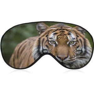 Witte tijger slaapmasker voor grote katten met verstelbare riem, comfortabel zacht oogmasker, slaaphulp, lichtblokkerende oogmaskers