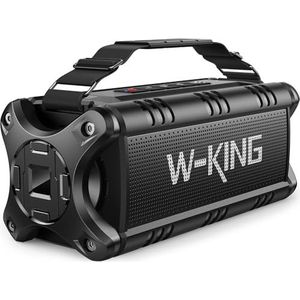 W-KING Bluetooth-luidsprekers, 50W draagbare Bluetooth-luidspreker draadloos luid, IPX6 waterdichte buiten luidspreker met grote batterij, basluidspreker Bluetooth, 40H speeltijd, voor feest