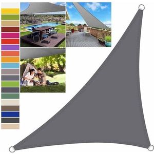 Zonnescherm Zeil Waterdicht Tuin Zonnezeil Grijze Luifel Zonnebrandcrème Uv-bestendig Wasbaar Zonnescherm for Park Carport Hot Tub Tuin Yard (Size : 5x5x7.1M)