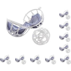 Mealoodiousmusea 2 Stuks BH Wasballen Ruimtebesparende Kleine Netto Herbruikbare Schoonmaak Gereedschap Persoonlijke Verzorging Ondergoed Protector Houehold Slaapzaal, Set van 10 (veelkleurig), as