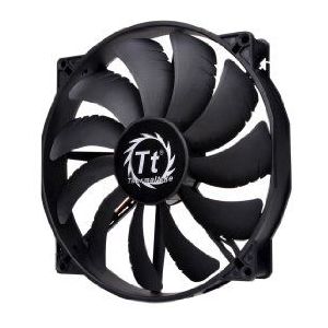 Thermaltake 200mm Pure 20 Serie Zwart 200x30mm Dikke Stille Hoge Luchtstroom Case Fan met Anti-Vibratie Montagesysteem Koeling CL-F015-PL20BL-A