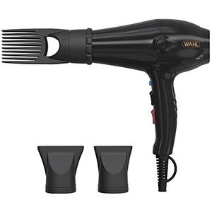 Wahl Haardroger, PowerPik 5000, droger voor vrouwen, föhn met pik-opzetstuk, afro-haardroger, Afro-Caribisch haar, drie warmtestanden, anti-kroesdrogen