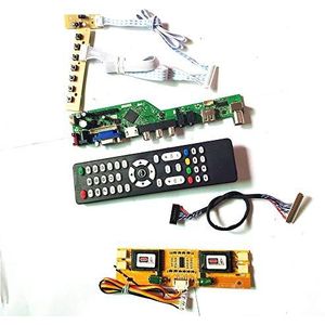 Voor M170EG01 V3 V5 VGA HDMI AV USB RF 4CCFL 30Pin LVDS Remote+Inverter+toetsenbord Lcd scherm panel T.V53 controller board DIY kit (M170EG01 V5)