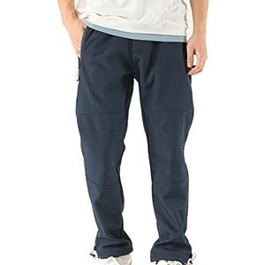 TONY BACKER Heren winterbroek ski trekking waterdicht winddicht wandelen shoftshell outdoor, Blauw, M