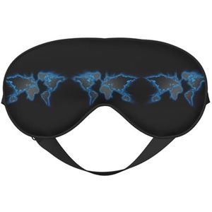 Wereldkaart Slaap Eye Mas Bijgewerkt Ontwerp Licht Blokkerende Night Eye Blinder Mannen Vrouwen Shift Werk Reizen