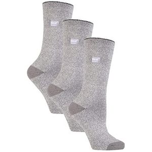 HEAT HOLDERS Lite - 3 paar Multipack thermische sokken voor dames voor de winter | Dunne & warme sokken voor kledingsokken, Zilver, 37-42 EU