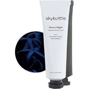 skybottle Handcrème, voedt zeer droge handen, Koreaanse handlotion, handverzorging voor vrouwen en mannen, geparfumeerd met ylangylang, jasmijn, muskusgeur met sheaboter, meisjes, Valentijnsdag cadeau