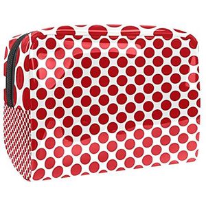 Waterdichte cosmetische tassen, groene stippen reizen cosmetische tassen, multifunctionele draagbare make-up tassen, reizen cosmetische tas organizer voor vrouwen, Multi kleuren 10,