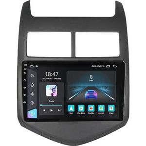 Android 14 GPS Navigation Stereo voor Chevrolet Aveo 2 2011-2015 9 Inch 2 Din Car Stereo Radio met CarPlay AHD Omgekeerd beeld Bedieningselementen op het stuur Bluetooth(A1 1G+32G)
