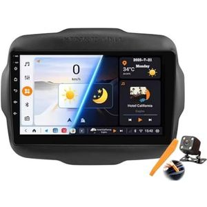 Y500s,YLOXFW Auto Stereo Android 15.0 Radio Sat Nav voor Je-ep Renegade 2016-2020 GPS Navi 9'' Cartablet Multimedia Video Player FM BT Ontvanger met Carplay 4G 5G WiFi DSP SWC