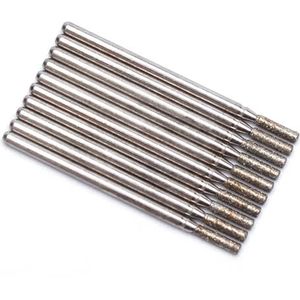 Nagelschuurkop, 10 stuks veelkleurige elektrische diamantnagelboortjes for manicure en pedicure(T26-37)