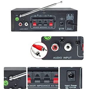 Audioversterker, 80 0W HIFI Bluetooth Audio Versterker Digital Home/Car Power Amplificador Stereo Subwoofer Muziekspeler met afstandsbediening