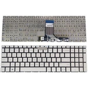 US Engels LA toetsenborden voor HP Pavilion 15-ER 15S-ER 15T-ER computertoetsenbord zilver M46255-001 HPM19N8 6037B0214801(US English Keyboard)