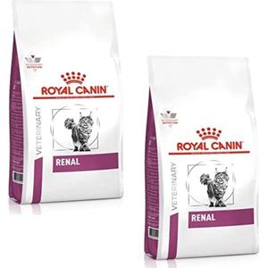 Royal Canin Veterinary Renal | dubbelverpakking | 2 x 400 g | volledig dieetvoer voor volwassen katten | ter ondersteuning bij nierproblemen | met laag fosforgehalte