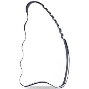wuyaoyao Gua Sha Schraapgereedschap, roestvrijstalen therapie-massagegereedschap, lymfedrainage Gua Sha-bord voor anti-cellulitis, spierpijnbestrijdingsmiddel voor spa-acupunctuur