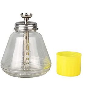 180 ml glazen pompdispenser, fles pushdown, lege afsluitbare pompdispenser, container voor nagellak, alcohol en make-upverwijderaar