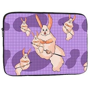 Wacky Bunny schokbestendige draagbare laptop beschermende hoes, mannen vrouwen zakelijke reizen kantoorbenodigdheden cadeau 15 inch