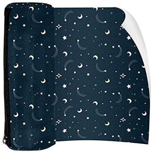 Potlood Case Pen Tas Houder met Rits Coin Organizer Tassen Make-up Cosmetische Pouch voor Vrouwen Tiener Meisjes Jongens Kinderen, Doodle Galaxy Patroon 1