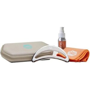 SIDEKICK Eclipse Spierschraper - Roestvrij staal Gua Sha Tool - w/Gepatenteerde X-Grip - Volledige Kit Ontworpen voor IASTM om voet, kuiten en nekpijn te verlichten - verlicht plantaire fasciitis