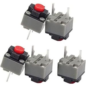 Exingk 5 STKS 6x6x7.3mm Kailh Vierkante Stille Micro Schakelaar Mute Schakelaar Kan Vervangen Een Rechthoek Micro Schakelaar Vierkante Schakelaar