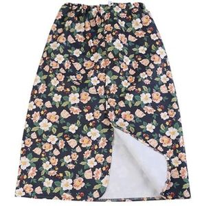 Aanpasbare urinemonster Verstelbare incontinentie-bedrok, waterdicht, wasbaar en herbruikbaar, veelkleurig (M, L, XL)(Flower-polyester,L)