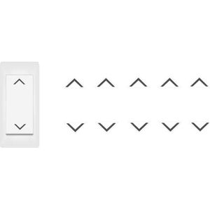 Smart Home schakelaarstickerset met 10 pijlstickers, 5 stuks op en 5 stuks vanaf pijlstickers (RP27) (10 mm)