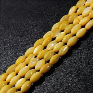 Natuurlijke schelp Marquise kralen parelmoer schelp platte ovale spacer kralen voor sieraden maken DIY ketting accessoires 13x6mm-23 ongeveer 5x9mm