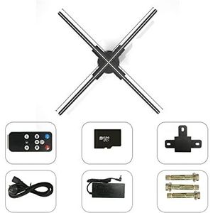 3D hologram ventilator, 22.04 ""25.6"" 31.5"" 39.37"" 3d Fan Hologram Projector Holografische Imaging Speler Reclame Display Ondersteuning Afbeeldingen En Video(65cm)
