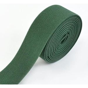 5 meter 10-50 mm elastische banden voor broeken taille rubberen band stretch singels tapes riem DIY ondergoed kleding naaien accessoires-groen-38mm-5 meter