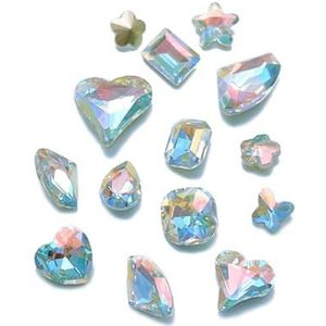 FUXIU 30 Stuks Spitse Bodem Nail Steentjes Voor Nagels Art Decoraties Kristal Glas Steen Manicure Nail Decoratie Deel