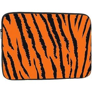 Oranje Tijger Luipaard Print Laptop Sleeve Shockproof Laptop Case Duurzame Laptop Tas Computer Cover voor de meeste Computers