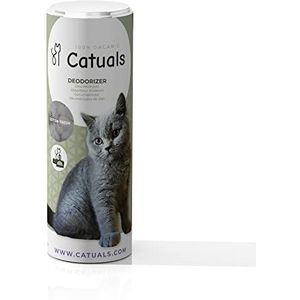 Catuals - Kattenbakvulling Geurverdrijver - Neutraliseert Urinegeur - Onschadelijk voor Mens en Dier - Lange Gebruiksduur - 100% Biologisch - Vegan - Fris, Luchtig & Bloemig - Cotton Fresh - 1 kg
