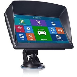 GPS-autonavigatiesysteem, 7 inch GPS Navigatie Auto Truck GPS Navigator 128-25 6 MB + 8GB Weerstandsscherm Sat Nav Nieuwste Europa Kaart Voor auto, vrachtwagen, camper(128MBResistive)