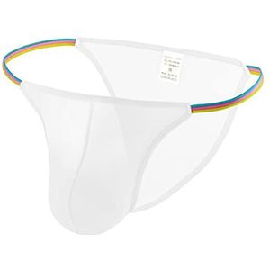 Yomie Heren kleurrijke string sexy slips ademend string bikini lage taille sexy slipje voor mannen